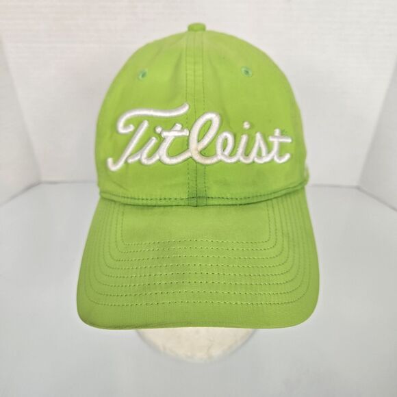 Titleist Foot Joy Men Golf Hat Pro V1 FJ Lime Green Patch Adjustable - RARE - Picture 1 of 7